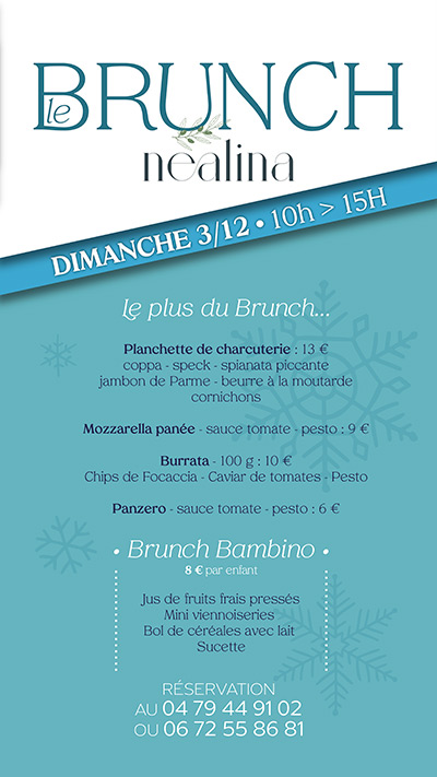 Brunch Nealina, premier dimanche du mois